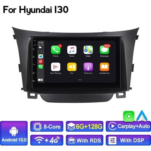 MEKEDE Android 10.0 Car Stereo Radio GPS Navigator DVD Player 2 Din for Hyundai I30 Head Unit Touch Screen 2012-2016 Multimedia
