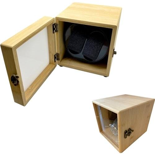 Bamboo Watchs winder Box DC 3V/5V DC Gear Motor + Watch Case Box Automatic winding Single/ Double watch box