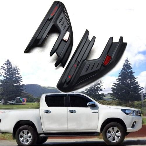 Free shipping fit for 2015 2016 2017 HILUX REVO body kit cover accessories front lamp cover front lights cover