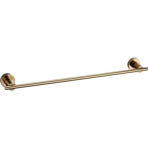 Free shipping gold finish Round design single towel bar