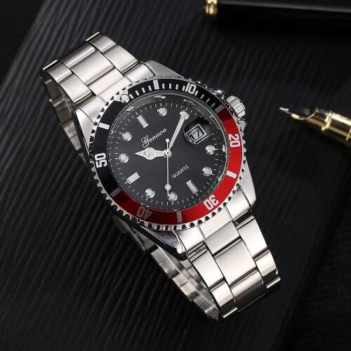 Top Luxury Watch Men Steel Wrist Watch Luminous Life Waterproof Watches Quartz Watch Clocks Montre Homme Relojes Para Hombre