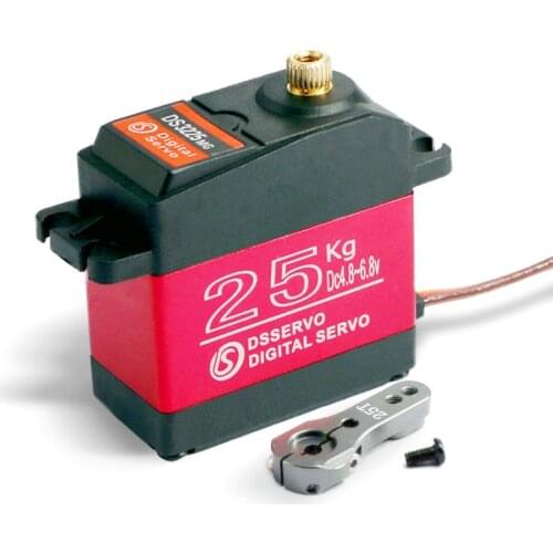 25kg DS3225 Core/ Coreless Digital Servo Waterproof Servo Full Metal Gear Traxxas Trx4 Rc Car Servo For Baja Cars Accessories
