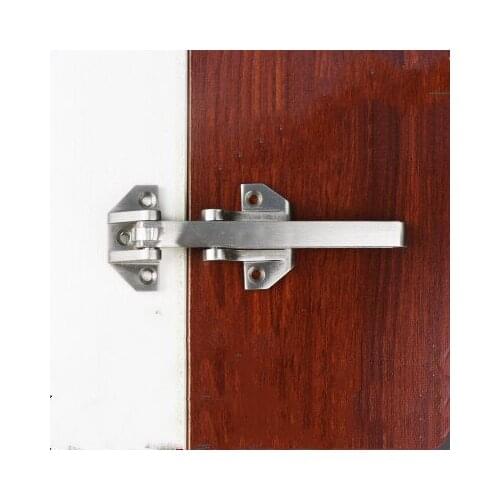 Door Security Guard Zinc Alloy Swing Bar Lock Brushed Finish Door Bolts Door Safety Chain Home Hotel