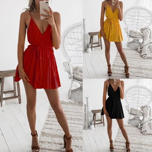Shirred Fold Dress Deep V Neck Sukienka Sexy Low Cut Bare Back Multiway Dress Plunge Pleated Mini Short Dress For Summer Holiday