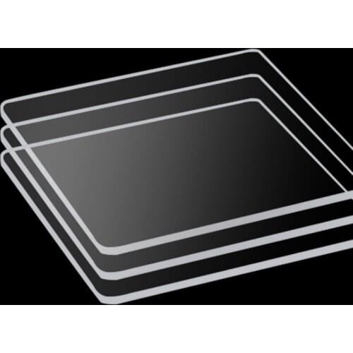2 PCS Transparent Acrylic Sheet Plexiglass Plastic Sheet Processing Custom Frosted Black and White Acrylic Diy Material