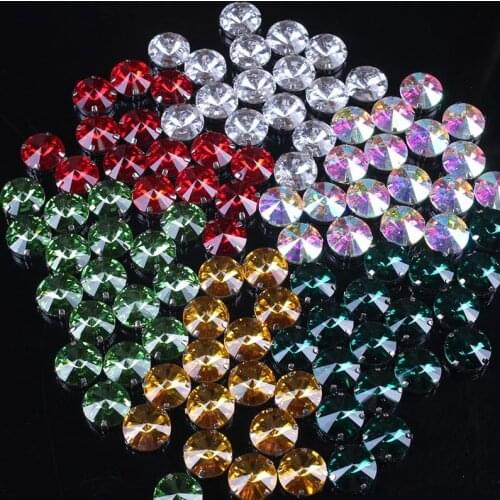 Round Claws Rhinrstone Decor Jaw Drill Rhinestones Applique Strass Rhinestones Sewn Rhinestones Stickers for Sewing Handiwork F