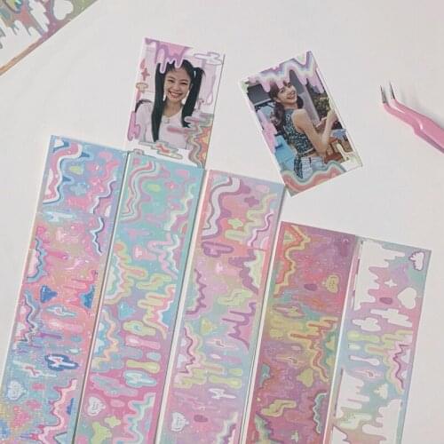 Cute Rainbow Wave Laser Stickers Decoration Hand Account Diary Planner Scrapbooking Kawaii Korean Stationery Sticker