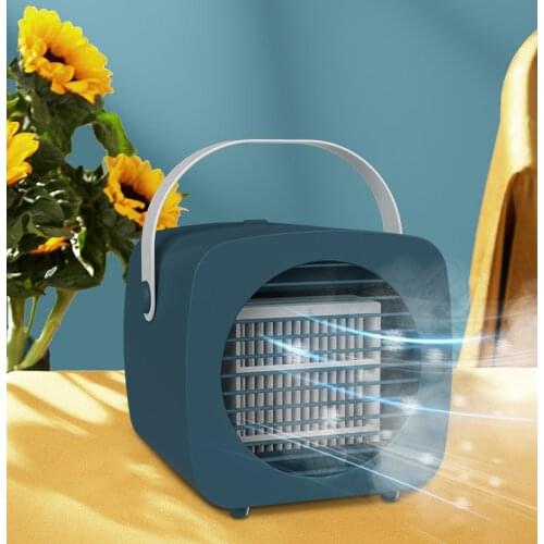 USB Schreibtisch Mini Fan Tragbare Luftkühler Lüfter Klimaanlage Licht Desktop Luftkühlung Fan Luftbefeuchter Purifier Für Büro