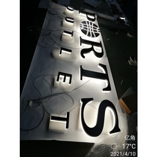 Stainless Steel Acrylic LED 3D Signage Back Lit Metal Channel Letter for Party