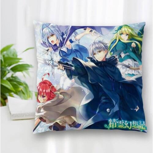 Cushion Spirit Chronicles Anime Pattern Cover Throw Pillow Case Cushion For Sofa/Home/Car Decor Zipper Custom PillowCase