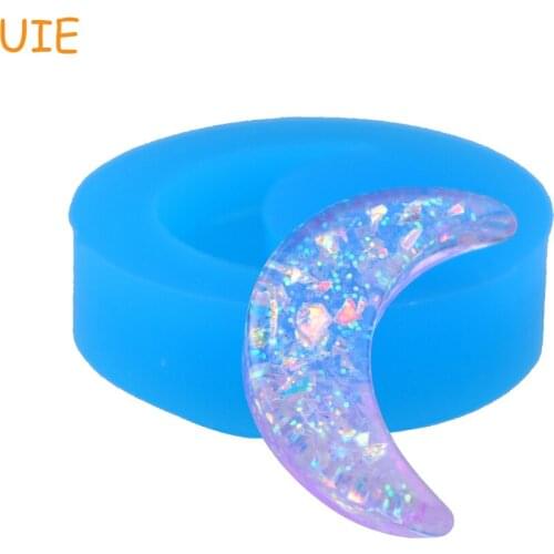 PYL611U 27mm Luna Flexible Silicone Mold - Crescent Moon Mold Cake Decorating, Fondant, Resin Jewelry Making, Candy, Chocolate
