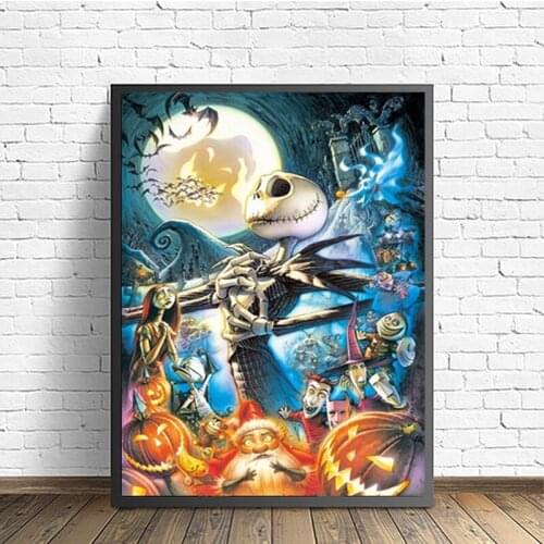 Christmas Gift For KID DIY 5D Diamond Painting Halloween Pumpkin Santa Claus Painting By Diamond Mosaic Rhinestones Craft Child