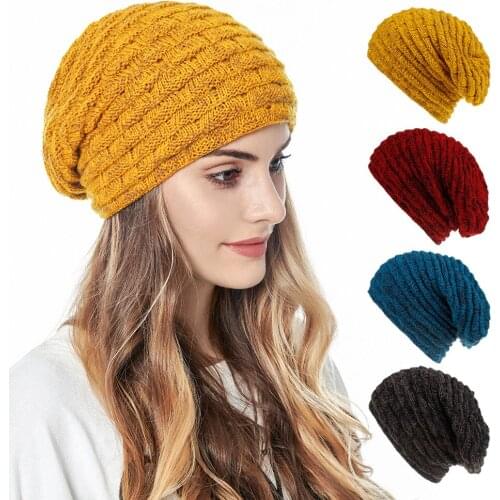 Autumn Winter Beanie Hats for Women Winter hat Cotton Knitted Unisex Cap High Qaulity Hip Hop Caps Warm Beanies шапка женская