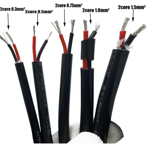 Ultra Soft silicone Sheath Wire 2 3 4 Core Silicone Rubber Cable 17 18 20 22 AWG Insulated Flexible Copper Silicon Wire