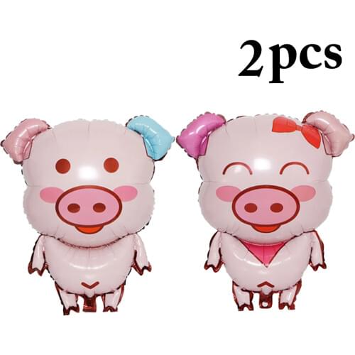 Pig Year Baby Birthday Decoration Piglet Balloon New YearS Day Kindergarten School Party Decoration Balloon Atmosphere Props