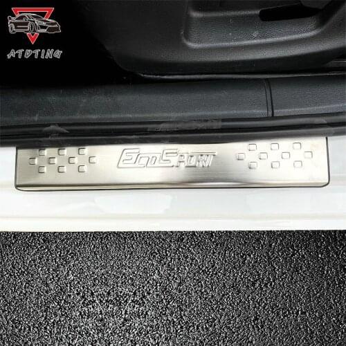High-quality Plate Door Sill Welcome Pedal Car Styling car Accessories For Ford Ecosprt 2012 2013 2015 2017 2019 stainless steel