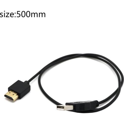 High Speed Mini HDMI-compatible to USB Cable Male to Male for Tablet Camcorder MP4 HDMI-compatible To USB Power Cable