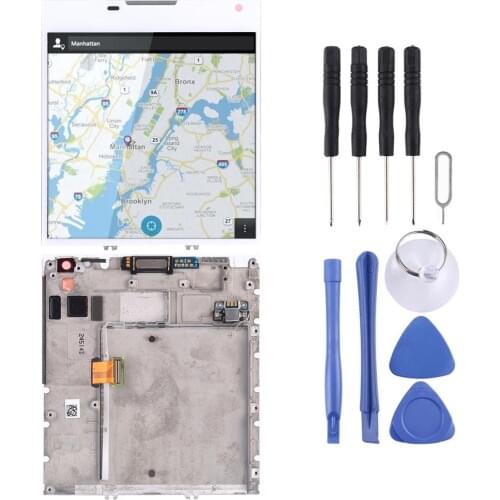 LCD Screen and Digitizer Full Assembly with Frame for BlackBerry Passport Q30