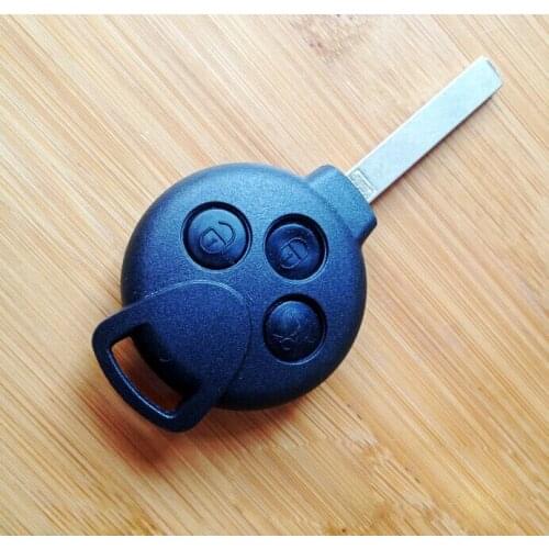 10PCS/lot For Merceds Benz Smart Fortwo Remote Key Shell Case 3 Button Without Logo Fob Key Blank