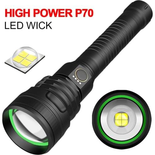 2000 lumens XHP70 most powerful led flashlight usb Zoom Tactical torch xhp50 26650 Rechargeable battery hand light
