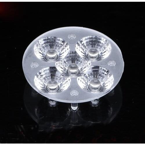 2835/3030 5W 25 degree High temperature resistance High light transmission 5 in 1 PMMA LED LENS