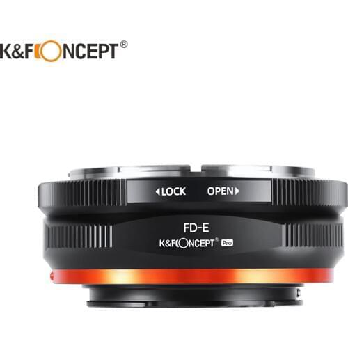 K&F Concept FD Lens to Nex Pro E Mount Adapter for Canon FD Lens to for Sony E NEX Pro Mount Camera Adapter with Matting Varnish