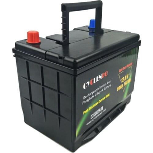 GTK Deep cycle rechargeable lithium ion iron 12v 60ah Lifepo4 Battery Pack for electric bike scooter motorcycle +14.6V 5A charge