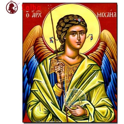 Diamond painting Man archangel diamond embroidery full round Square Diy cross stitch 3d Picture wall decor Religion icon of Gift