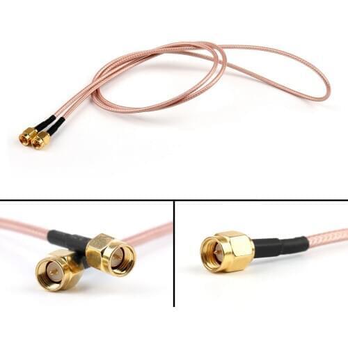 Artudatech 1Pcs 1m RG316-D Double SMA Male Plug to SMA Male Shield Jumper Pigtail Cable 3ft New Arrive
