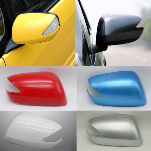 Car Wing Door Side Mirror Housing Rearview Mirror Cover with Mirror Light Type for Honda Fit Jazz 2009 2010 2011 2012 2013