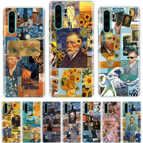 Van Gogh Oil Painting Art Phone Case For Huawei Honor Y5 Y6 Y7 Y9 Y9 9 10 20 Lite Pro 7A 7X 8S 8X 8A 9X 1020i 2019 Cover Shell C
