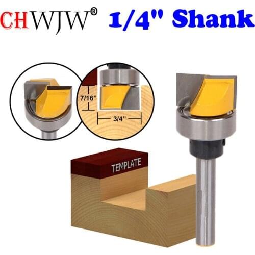 1pc Hinge Mortise/Template Router Bit - 3/4"W X 7/16"H - 1/4" Shank Woodworking cutter Tenon Cutter for Woodworking Tools