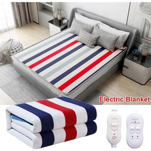 Euro Electric Blanket Heated Double Thermal Blanket 150 180cm Adjustable Electric Warmer Electric Heating Blanket Dropshipping