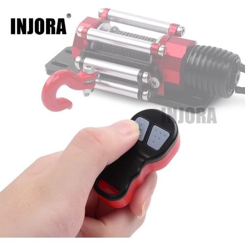 INJORA Wireless Remote Receiver Winch Controller Set for 1/10 RC Crawler Traxxas TRX4 Axial SCX10 D90 Tamiya CC01