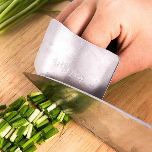 Stainless Steel Kitchen Tool Hand Finger Protector Knife Cut Slice Safe Guard