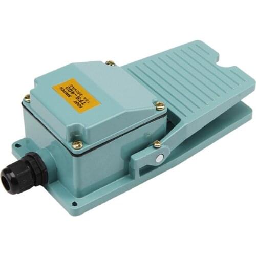 Metal AC 250V 15A 1NO 1NC Momentary Pedal Foot Switch Anti-slip Controller Treadle Switch TFS-402