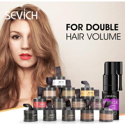 Sevich Hair Volume Set Useful Increases 4g Rotating Hair Volume Powder Spray Hair Styling 4g Hairline powder Coverage Hair root