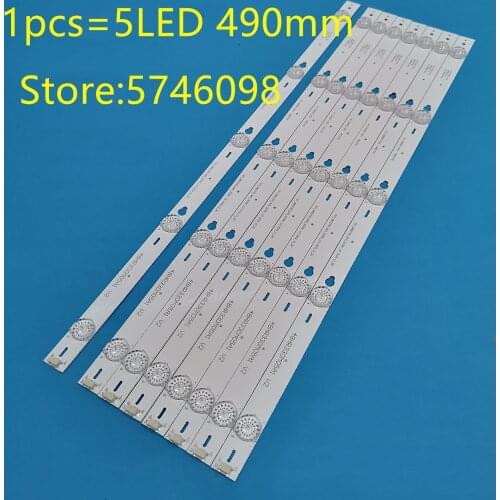New 5LED LED Backlight strip For 48FS3750 48HR330M05A1 V2 TOT-48D2700-8X5 YHE-4C-LB4805-YH1CK HQ4 B48A858U LE48M4S1
