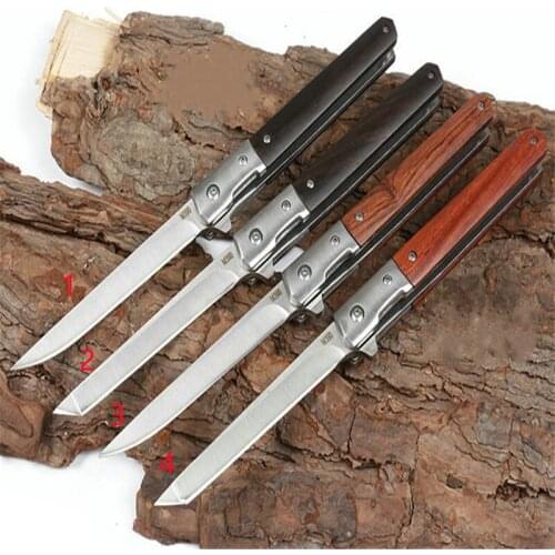 New Type Of Steel Head Quick Opening Pen Knife (Four Models) 3Cr13 Steel Blade Ebony+Sour Wood Handle Survival Hunting EDC TOOL