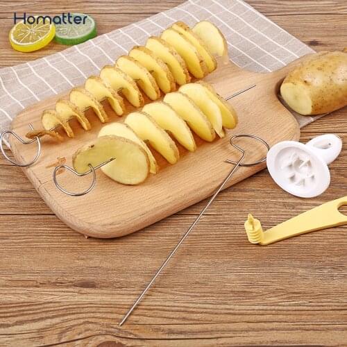 Homatter Spiral Potato Cutter String Rotate Shredder Cucumber Slicer Vegetable Spiralizer Cutter Kitchen Accessories Gadgets