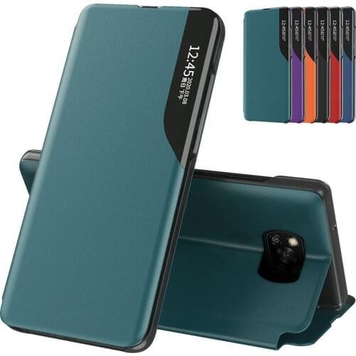 Smart Magnetic Flip Case For Xiaomi Poco X3 Pro Case PocoX3 X3Pro Xiomi Pocco Pocophone Little X 3 nfc Stand Phone Covers Coque