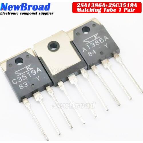 1PCS 2SA1386A 2SC3519A TO-3P Audio power amplifier matching tube 1 pair A1386A C3519A
