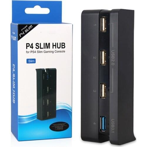 4 Port USB Slim Hub 3x USB 2.0+ 1x USB 3.0 High Speed USB Adapter Data USB Hub for Notebook PC, Laptop, USB Flash Drives