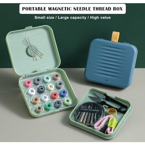 Portable Sewing Kit Home Travel Thread Threader Needle Tape Measure Scissor Sewing Kit Threader Scissors Kit Braiding Crochet