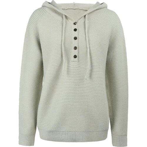 Autumn Winter Hooded Knitwear Womens Sweaters 2021 Fashion Drawstring Long Sleeve Pullover Female Casual Knitted Hoodie Clothes