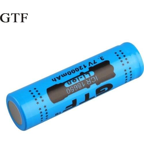 GTF 1pc 18650 3.7V 12000mAh Rechargeable Li-ion Battery for LED Torch Flashlight