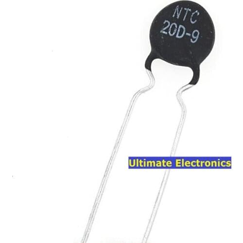 100pcs Thermistor NTC20D-9 20D-9 20D9 9MM Diameter Negative Temperature coefficient