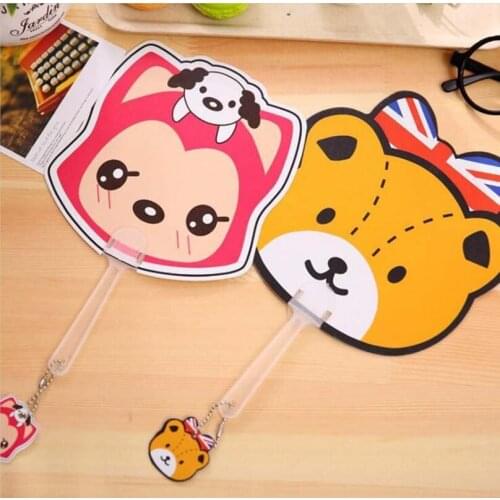 1000pcs Wholesale Small Plastic Fan Memorial Gift For Custom Logo Printed Advertising With Chopstick Handle