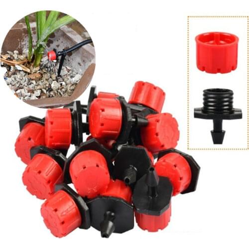 1/4Inch Adjustable Irrigation Drippers Sprinklers Micro Emitter Drip Anti-Clogging Watering System for Flower beds Vegetable