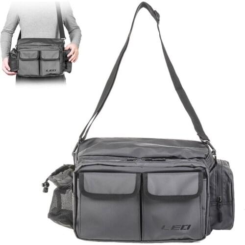 34*11*17cm Fishing Bag Multifunctional EVA Waterproof Outdoor Waist Shoulder Bag Case Reel Lure Storage Bag Fishing Tackle